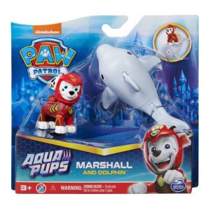 BLISTER 2 FIGURAS MARSHALL AQUA PUPS PATRULLA CANINA PAW PATROL