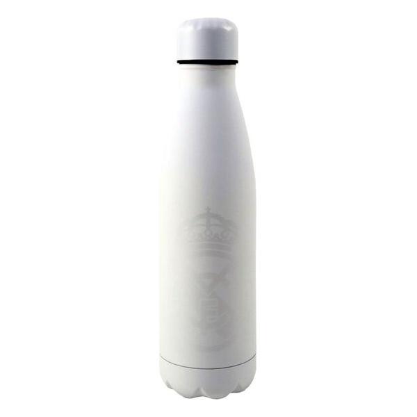 BOTELLA BLANCA ACERO INOXIDABLE REAL MADRID 600ML