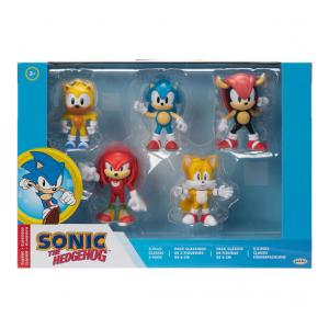 BLISTER 5 FIGURAS SONIC THE HEDGEHOG 6CM