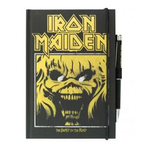 CUADERNO A5 PREMIUM + BOLIGRAFO PROYECTOR IRON MAIDEN