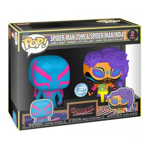 BLISTER 2 FIGURAS POP SPIDER-MAN - SPIDER-MAN 2099 & SPIDER-MAN INDIA EXCLUSIVE