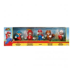 BLISTER 5 FIGURAS SUPER MARIO BROS 6CM