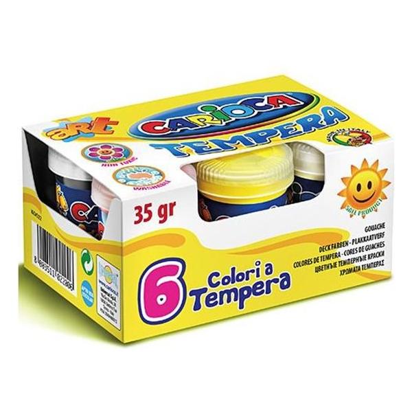 SET 6 TEMPERAS BOTE 35GR.