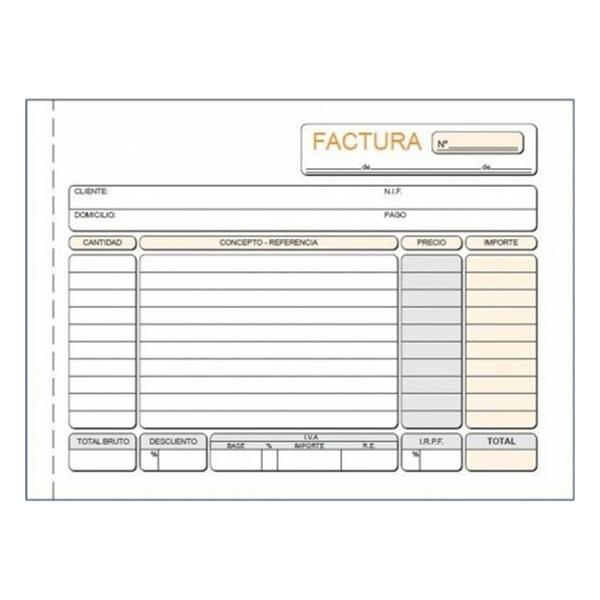 TALONARIO FACTURAS DUPLICADO AUTOCOPIANTE MOD T-64 - imagen 1