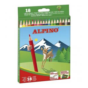 CAJA DE 18 LAPICES DE COLORES ALPINO