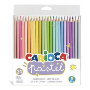 LAPICES DE COLORES PASTEL CARIOCA X 24