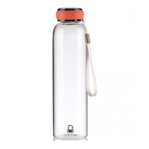 BOTELLA AGUA 550ML BOROSILICATO ROJO CASA BENETTON