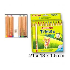 12 LAPICES TRIANGULARES ALPINO TRIMAX